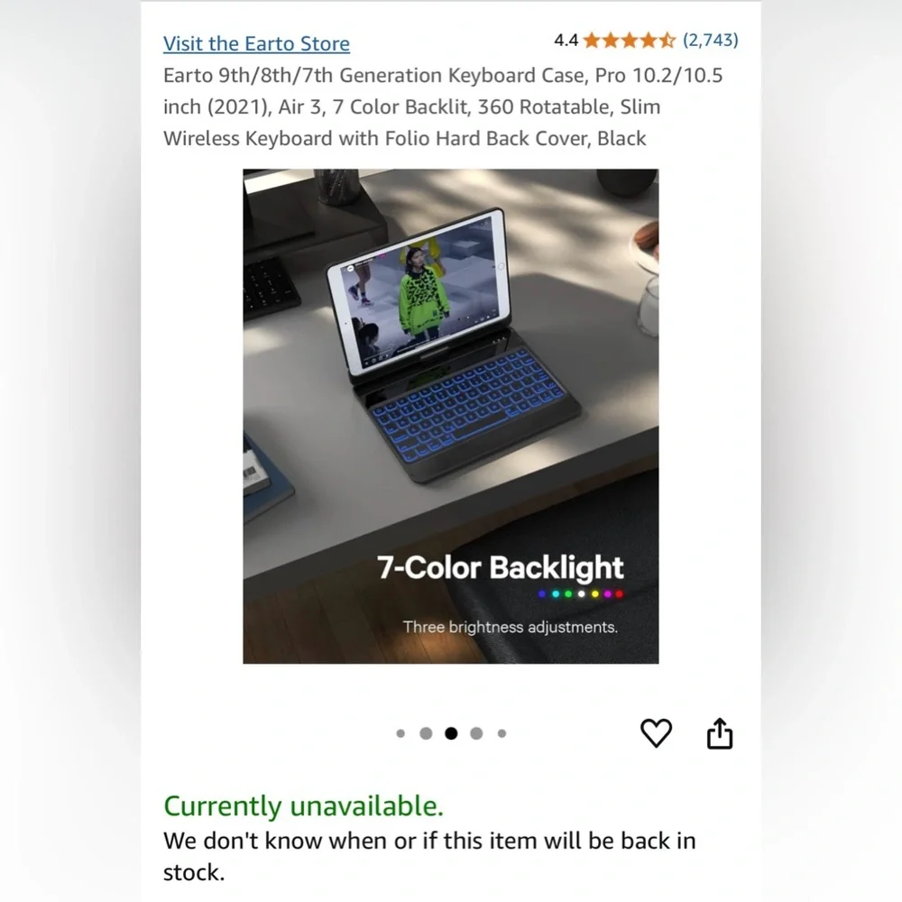 Sleek Black Tablet Keyboard with Protective Case